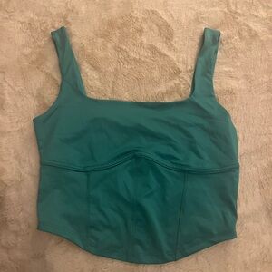 Lively Turquoise Sleeveless Top